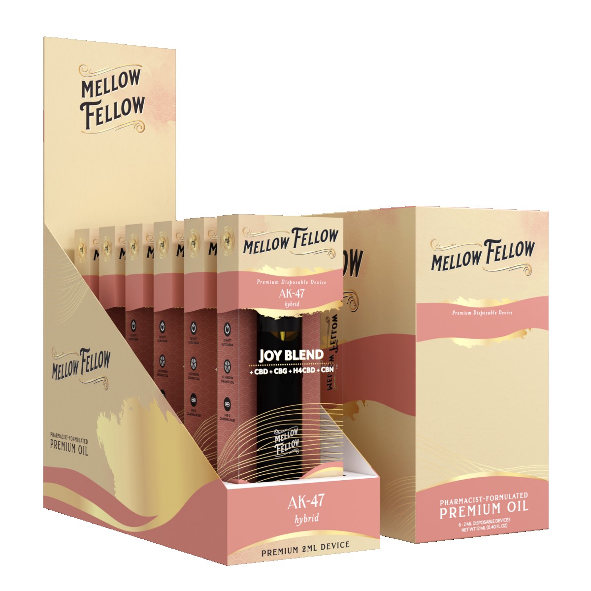 MELLOW FELLOW 2ML AK-47 JOY box