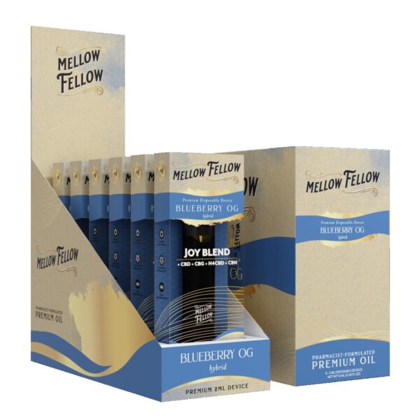 MELLOW FELLOW 2ML BLUEBERRY OG JOY box