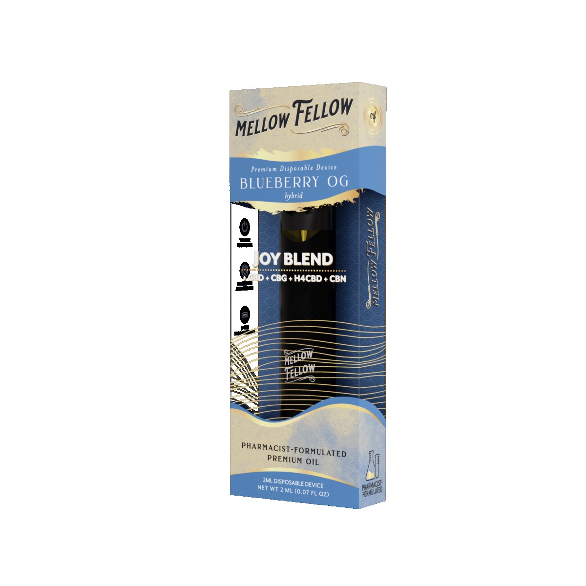 MELLOW FELLOW 2ML BLUEBERRY OG JOY side