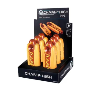 Champ High Ceramic Hot Dog Pipe Display