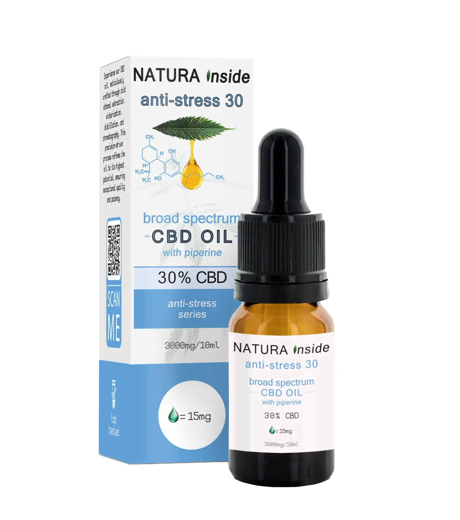 Anti-Stress 30% CBD Oil | 3000mg Broad Spectrum Anti-Stress 30% CBD Oil | 3000mg Broad Spectrum