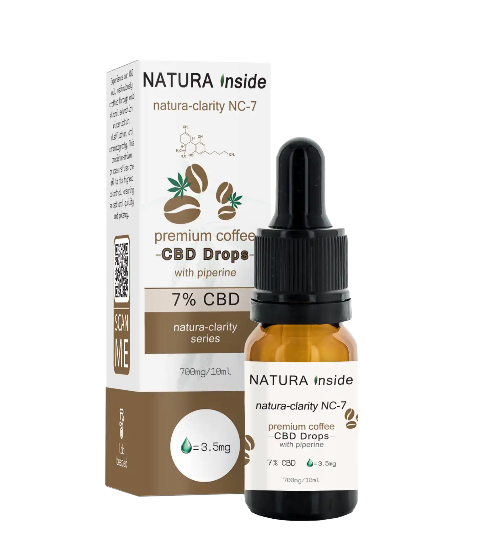 CBD | 700mg Premium Drops Natura-Clarity NC-7 Coffee CBD | 700mg Premium Drops