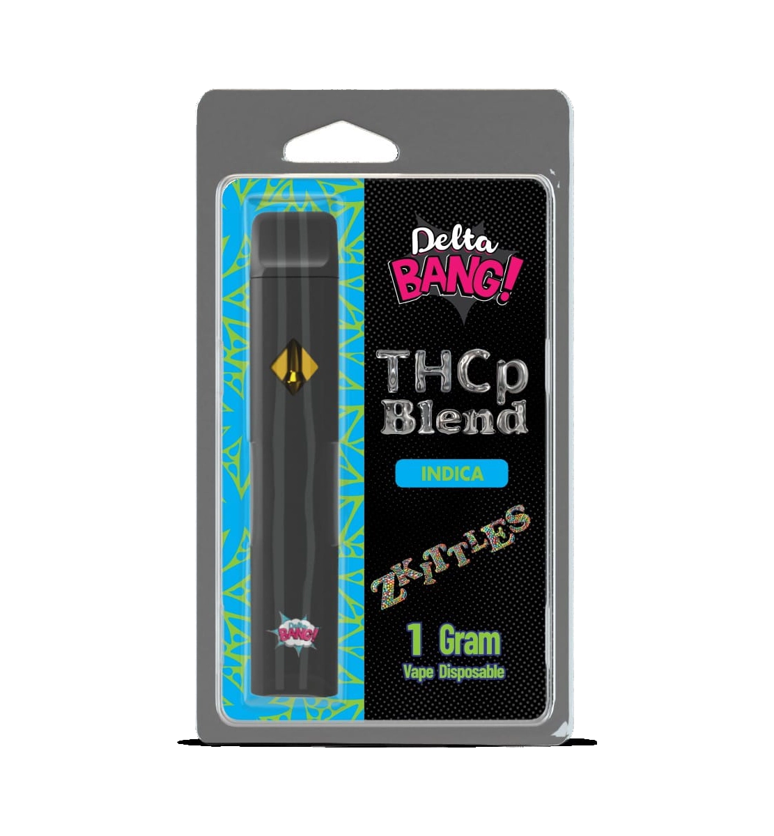 Delta Bang Zkittlez THCP Vape – premium 1g indica