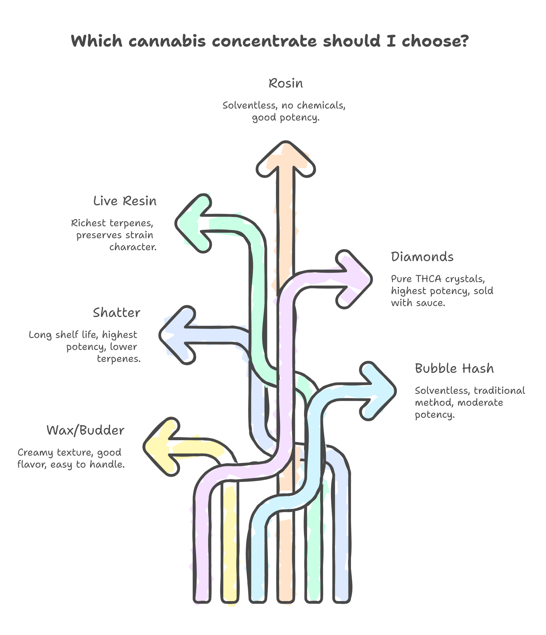 cannabis concentrates infographic