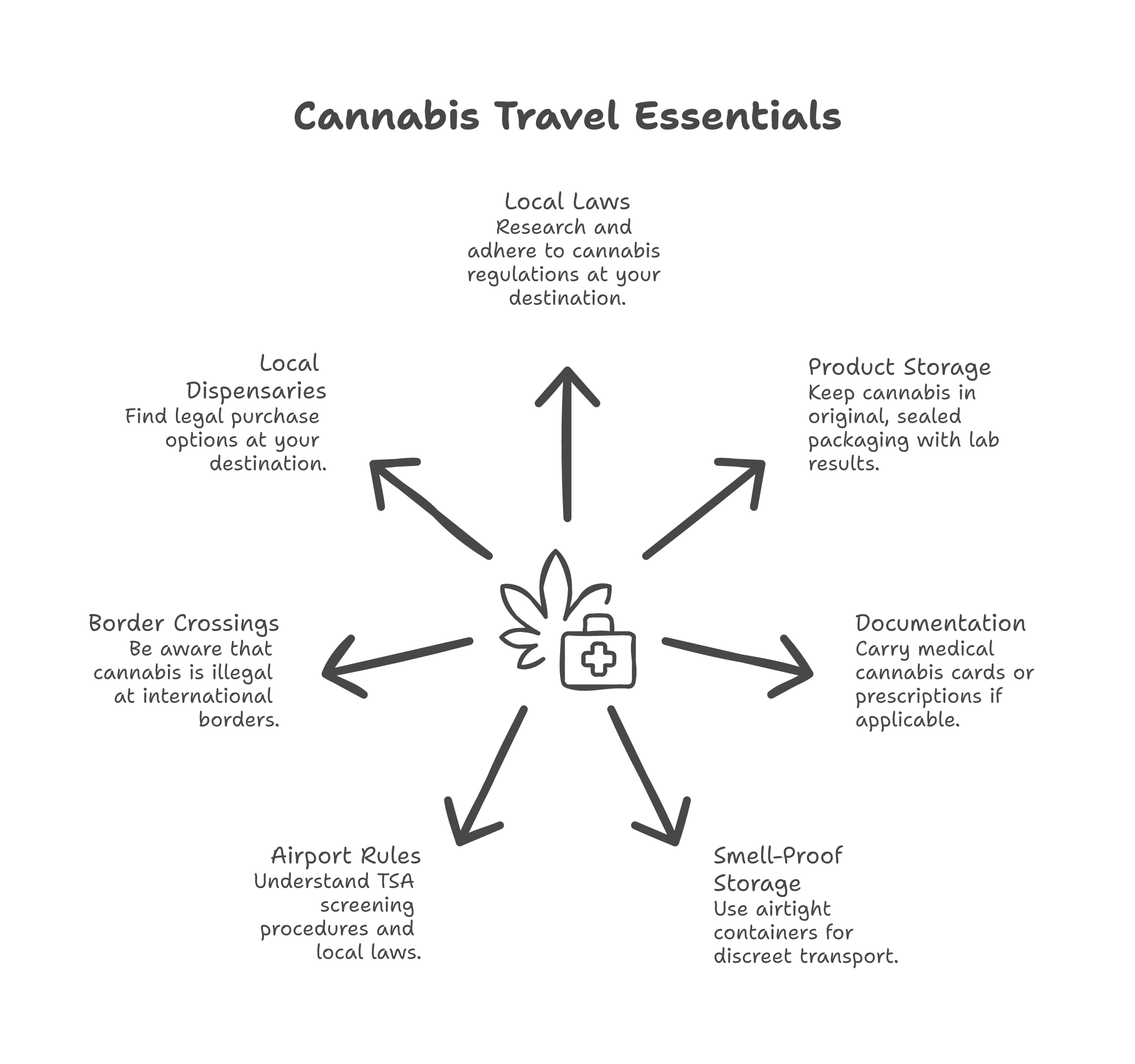 cannabis travel tips infographic