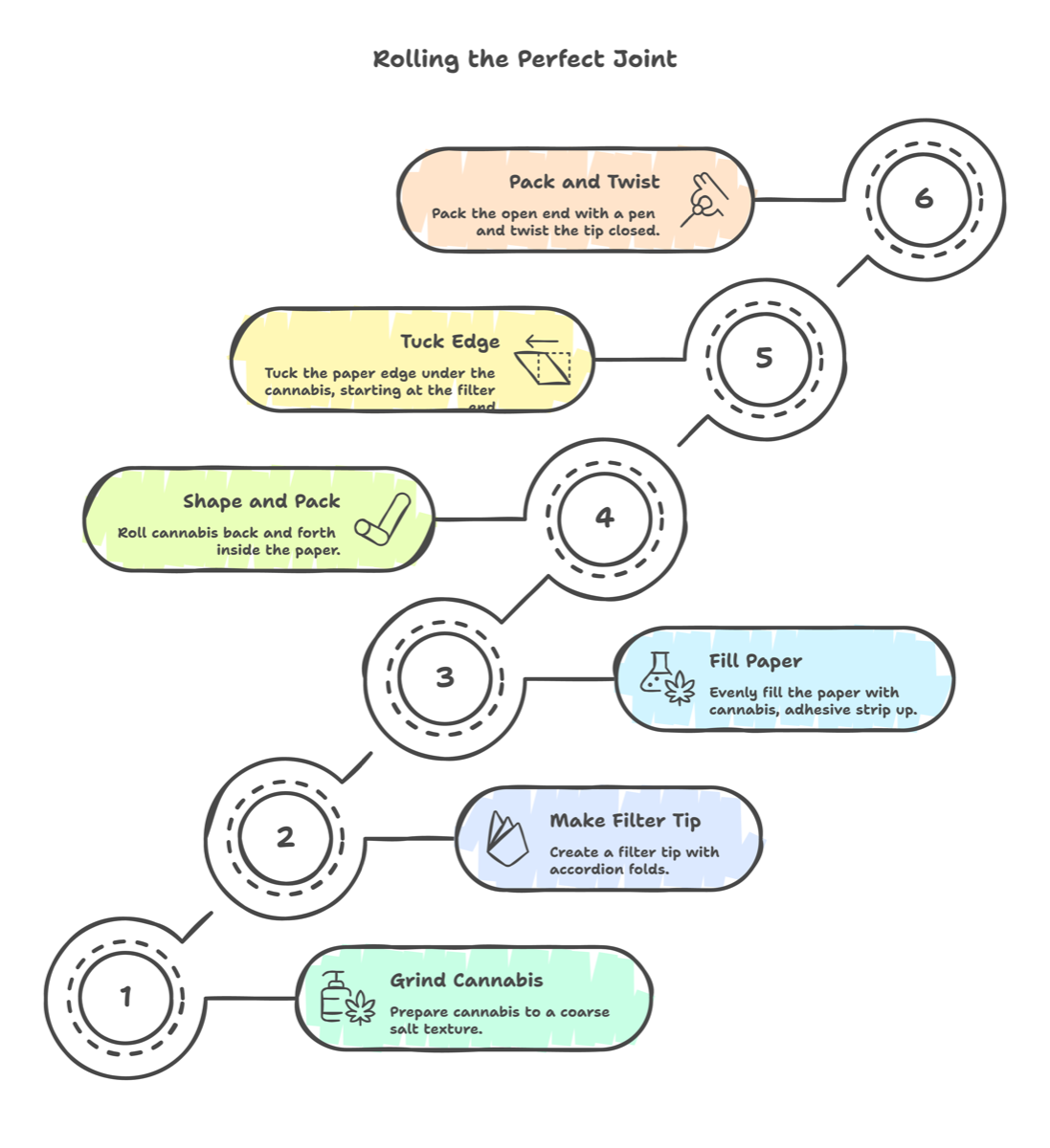 roll a joint infographic