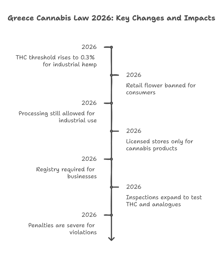 Greece cannabis law 2026 infographic