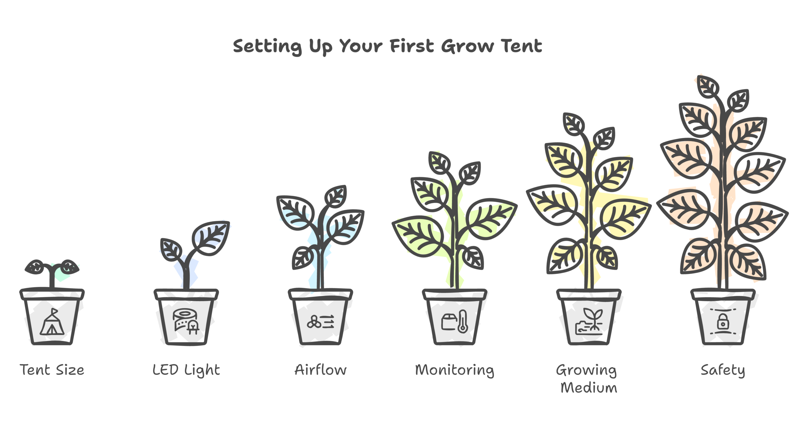 cannabis growing starter kits infographic