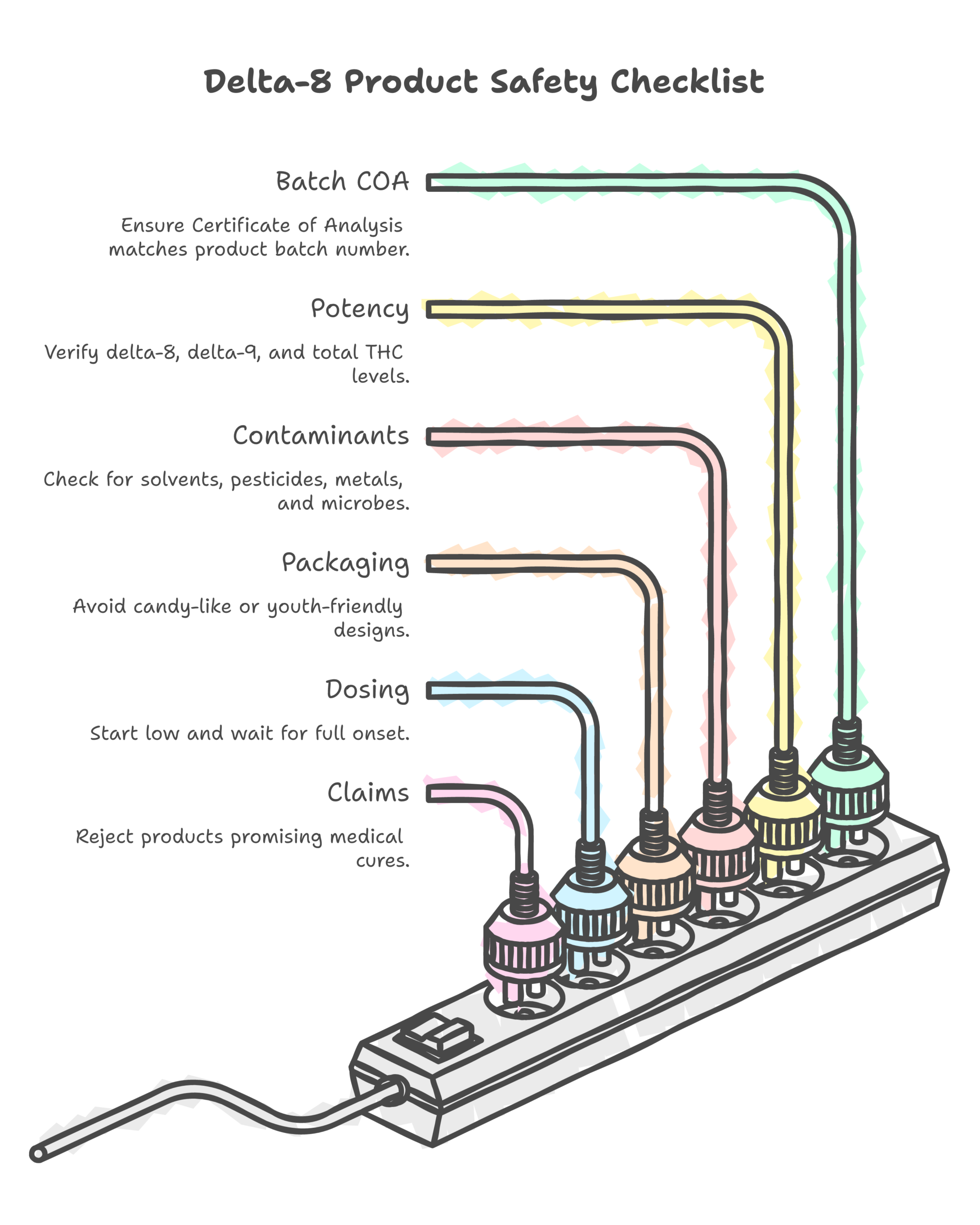 Delta-8 THC products infographic