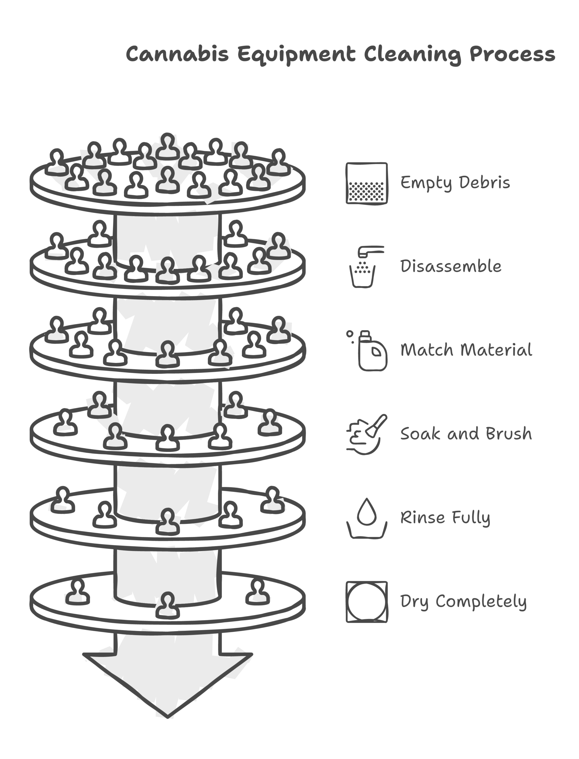clean cannabis equipment infographic