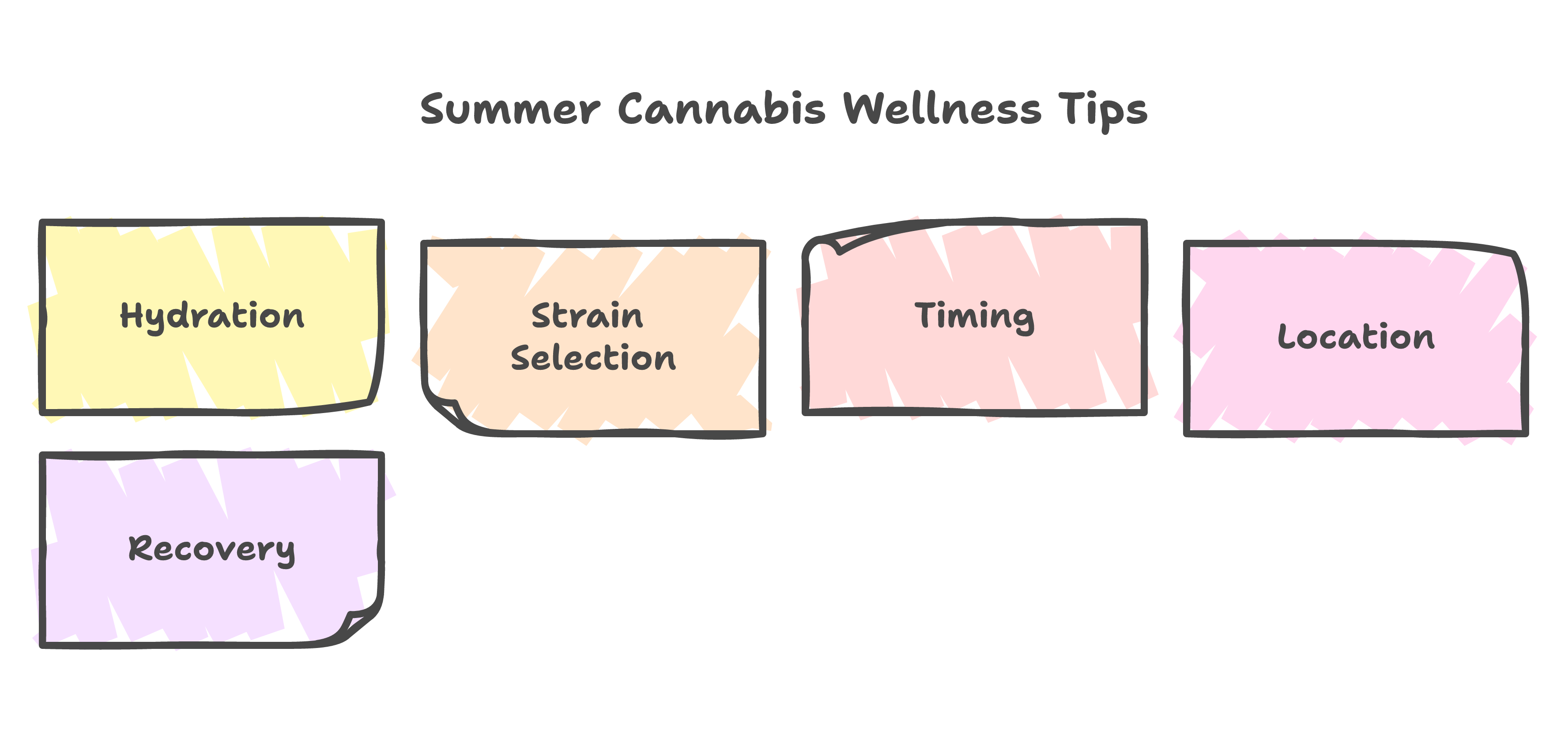 summer cannabis wellness infographic