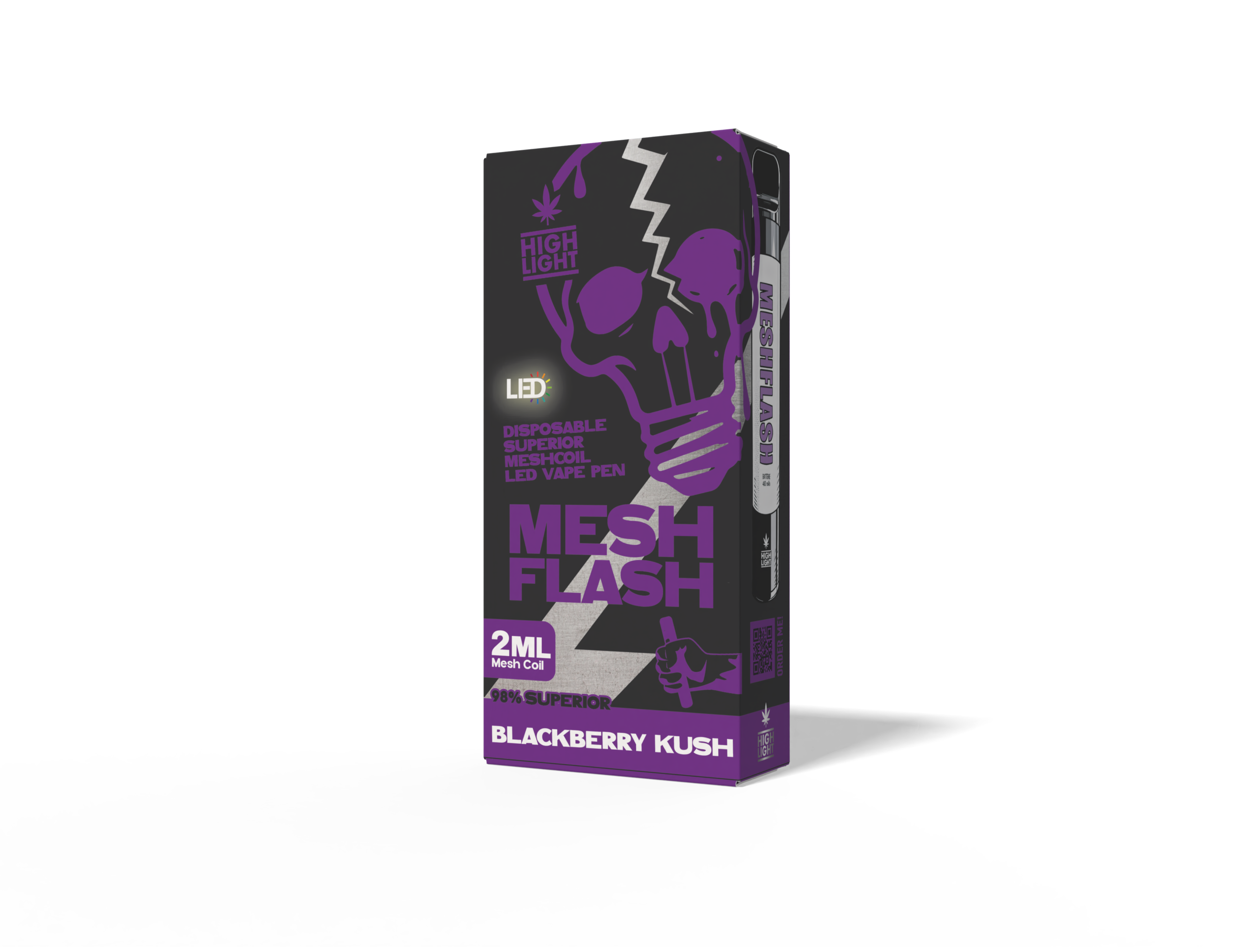 Highlight-Meshflash H2 Blackberry Kush disposable vape