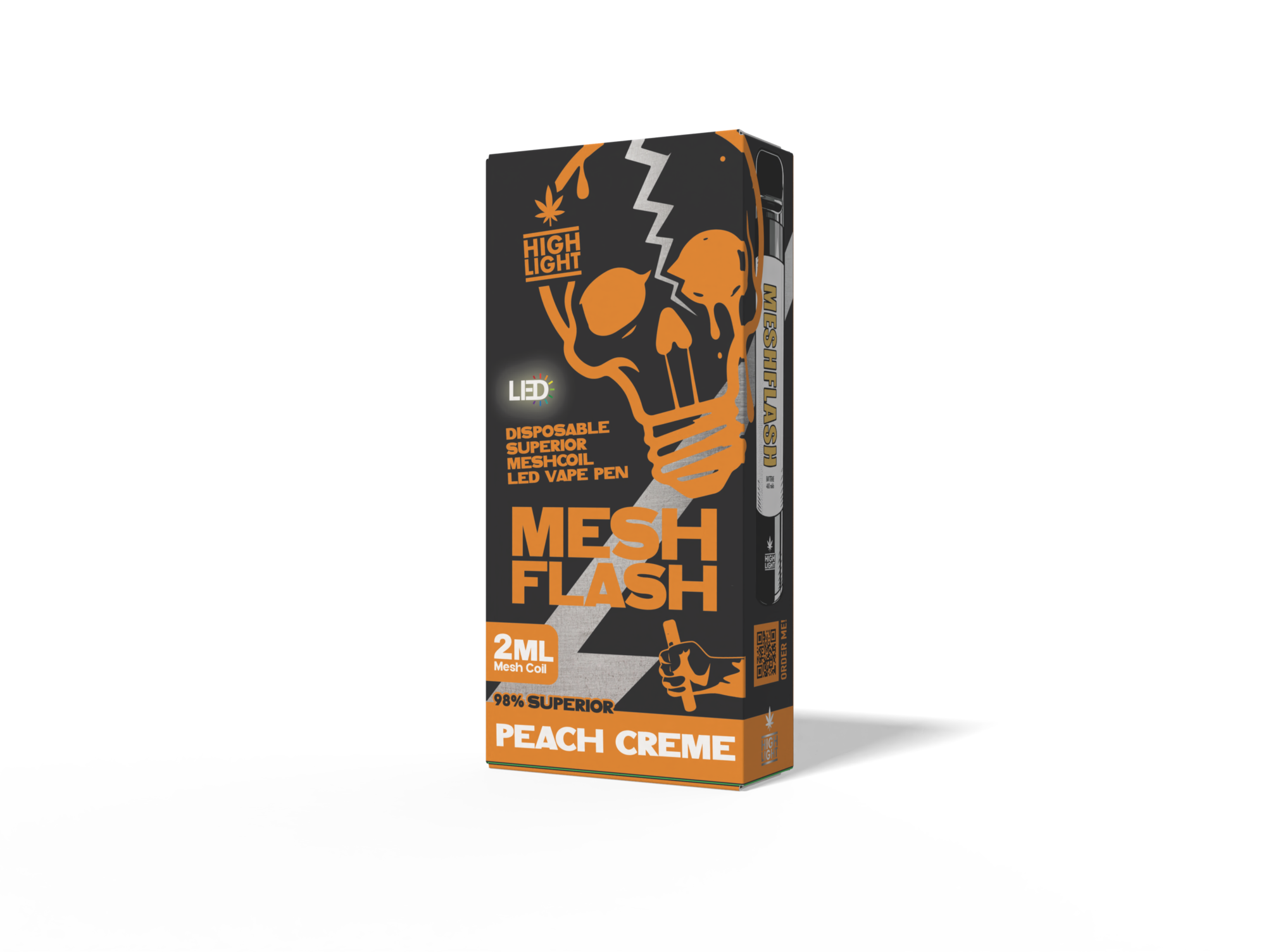Highlight-Meshflash H2 Peach Creme disposable vape