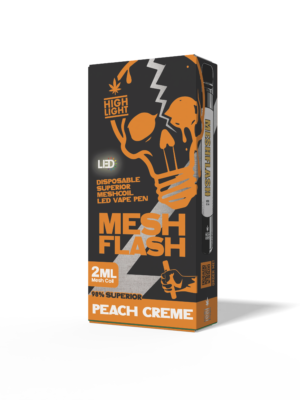 Highlight-Meshflash H2 Peach Creme disposable vape
