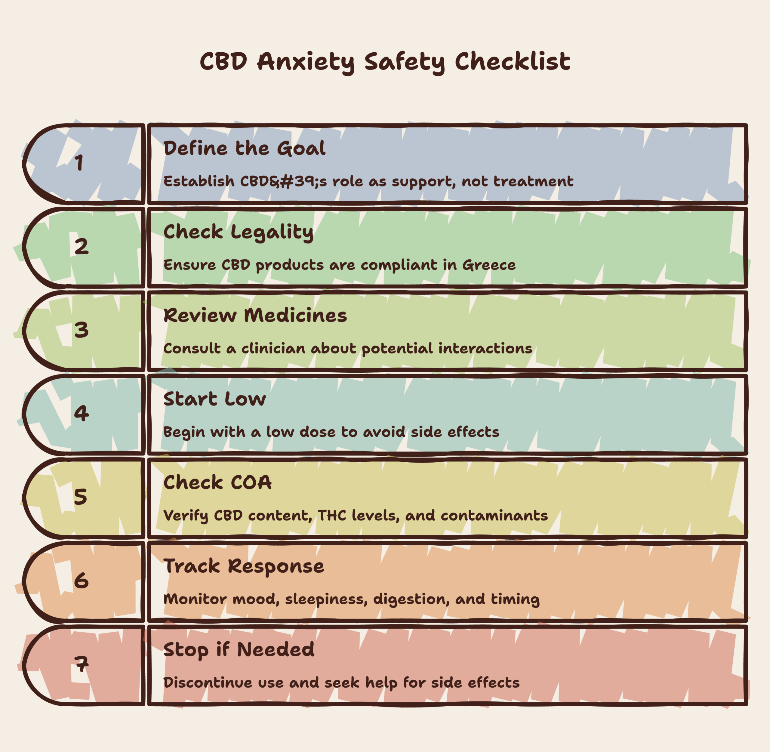 CBD for anxiety infographic