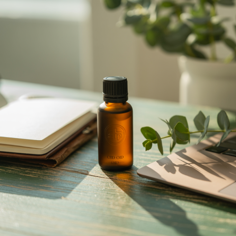 CBD for focus and concentration - CBD oil and workspace