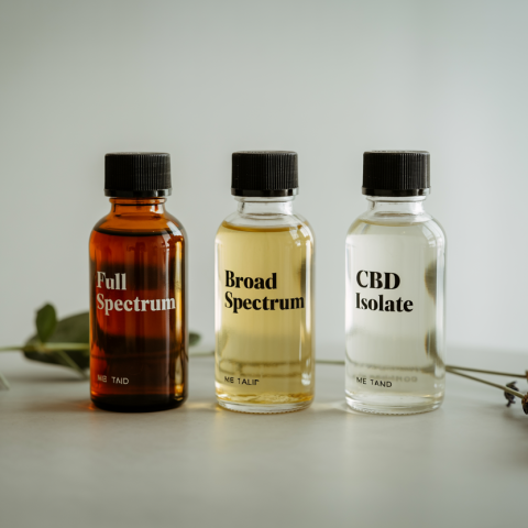 full spectrum CBD vs broad spectrum vs isolate comparison