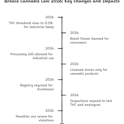 Greece cannabis law 2026 infographic