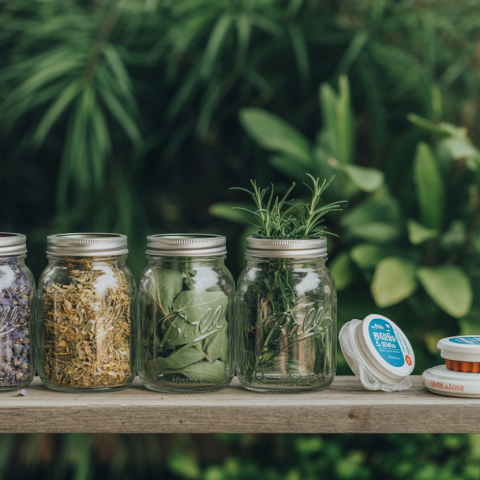 store cannabis properly - glass jars for cannabis storage