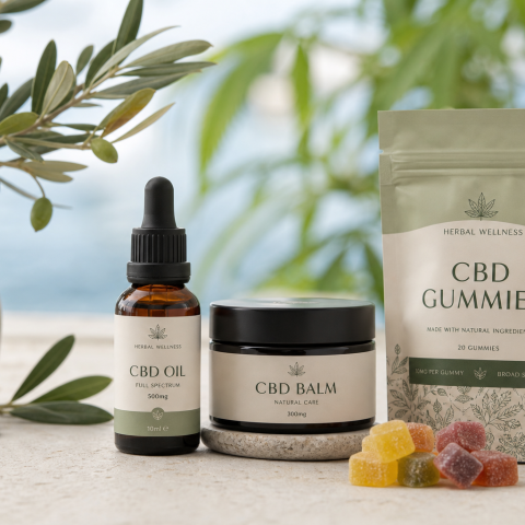 legal CBD products Greece - CBD oils edibles topicals guide