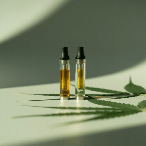Live resin vs distillate cannabis vape cartridges comparison